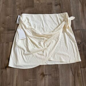 NEW Wilfred Saturn Wrap Skirt Tie Light Birch Large Lenzing EcoVero Viscose